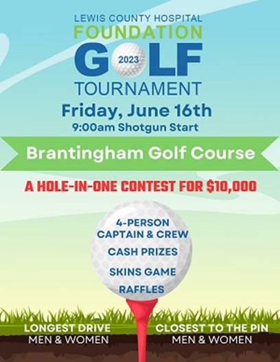 A poster for a golf tournament

Description automatically generated