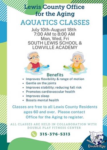 A flyer for an aquatic classes

Description automatically generated