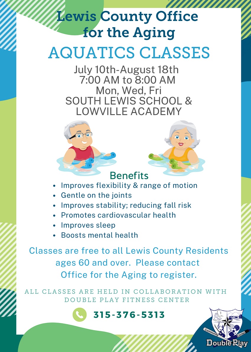 A poster for an aquatic classes

Description automatically generated