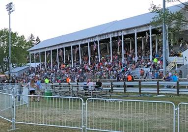 A crowd of people in a stadium

Description automatically generated