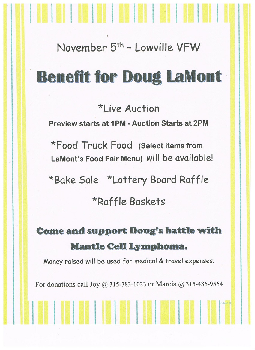 Benefit For Doug LaMont To Assist With Medical Costs Set For November 5 benefit-for-doug-lamont-to-assist-with-medical-costs-set-for-november-5