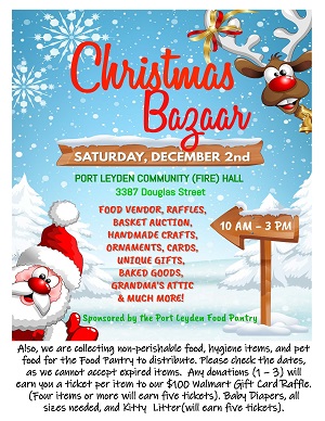 A poster for a christmas bazaar

Description automatically generated