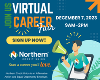 A poster for a virtual career fair

Description automatically generated
