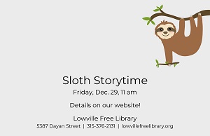 A card with a sloth on a branch

Description automatically generated