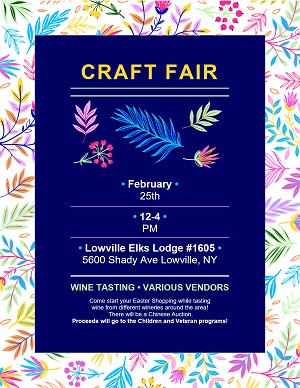 A poster for a craft fair

Description automatically generated