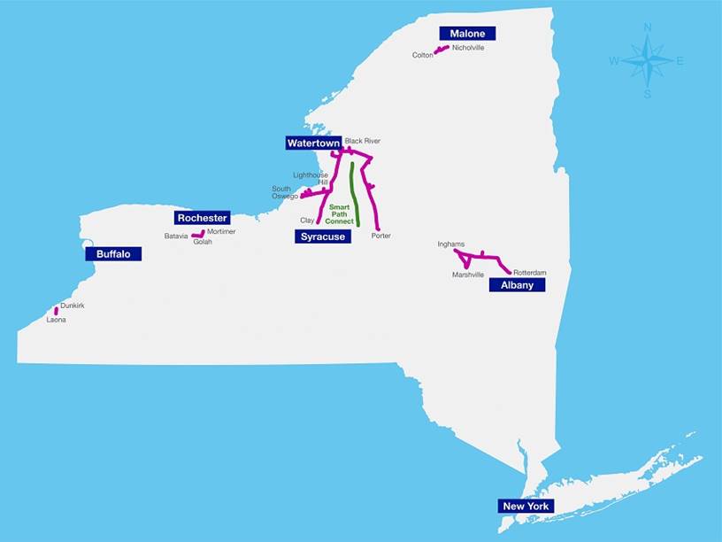 A map of the state of new york
Description automatically generated
