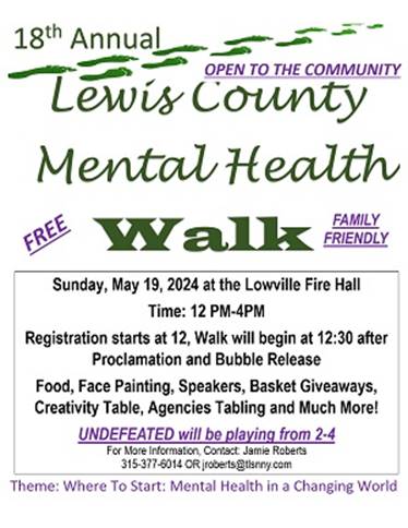 A poster for a mental health walk

Description automatically generated