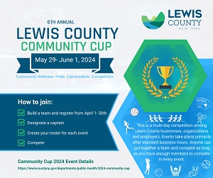 A poster for a community cup

Description automatically generated