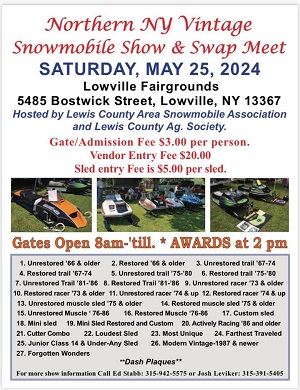 A poster for a snowmobile show

Description automatically generated