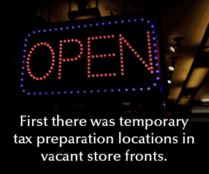 A sign with lights on it

Description automatically generated