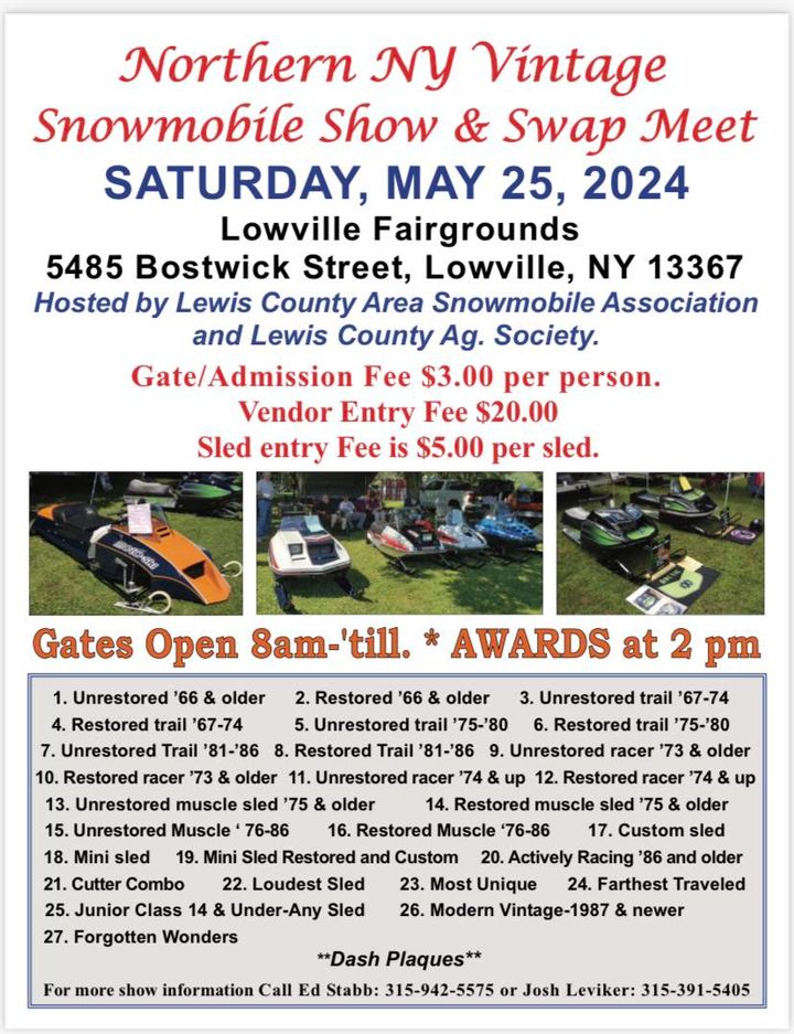 A poster of a snowmobile show

Description automatically generated