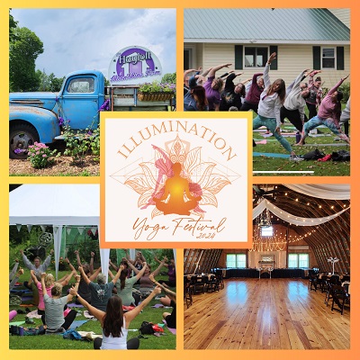 A collage of people doing yoga

Description automatically generated
