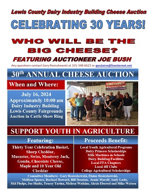 A poster for a cheese auction

Description automatically generated