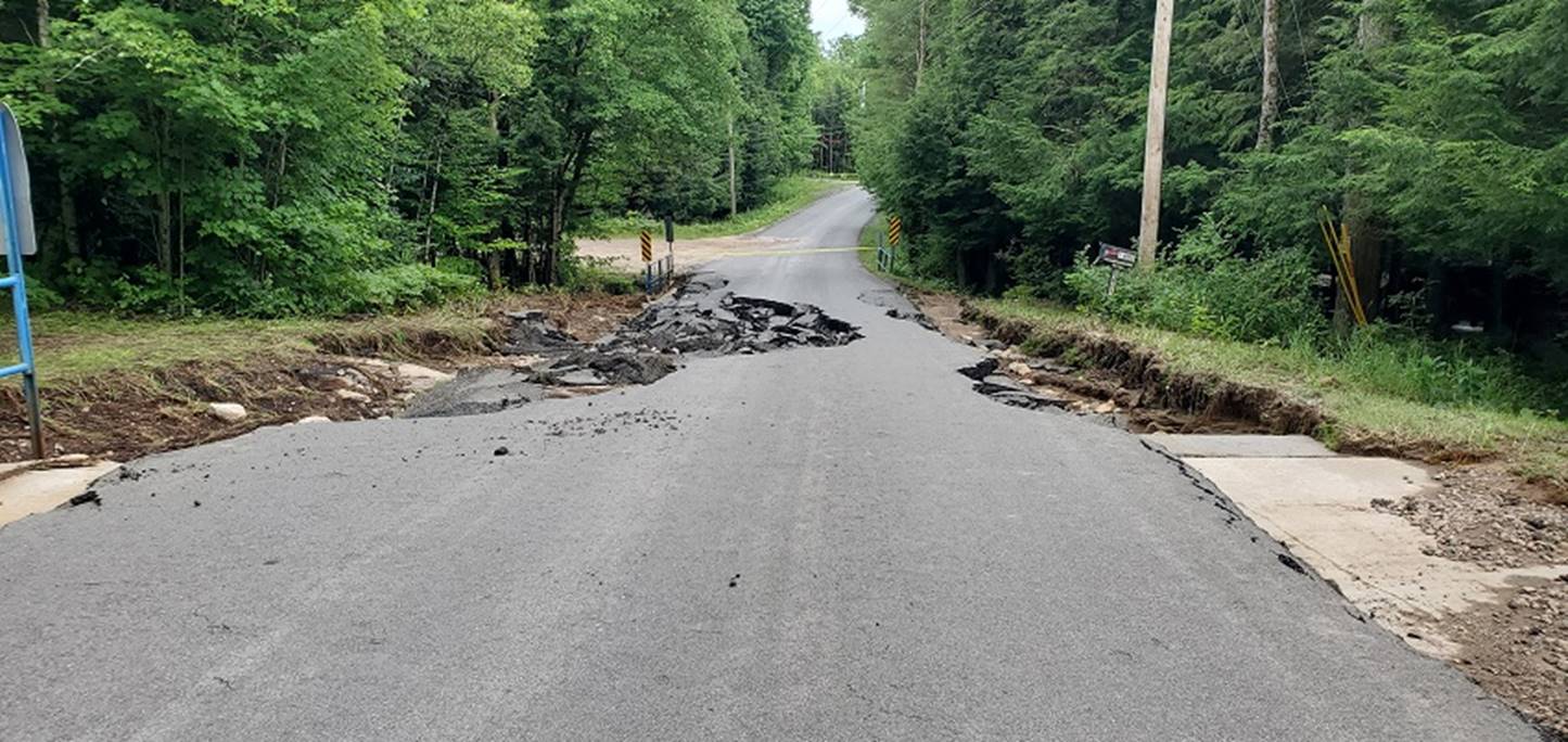 A road with potholes on it

Description automatically generated