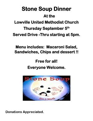 A menu for a church

Description automatically generated