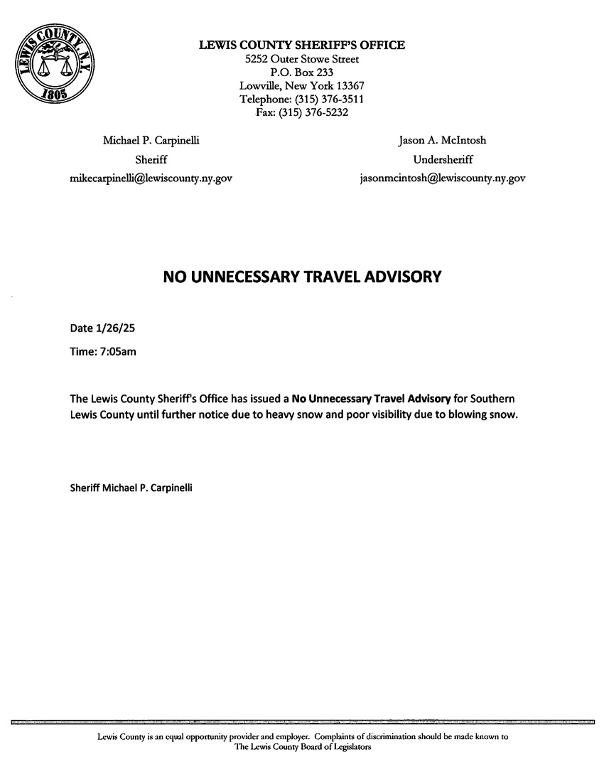 A close-up of a travel advisory letter
Description automatically generated