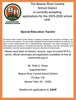A letter to teacher from beaver river central school

AI-generated content may be incorrect.