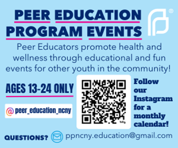 A blue and pink advertisement

Description automatically generated