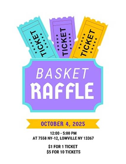 A poster for a raffle

AI-generated content may be incorrect.