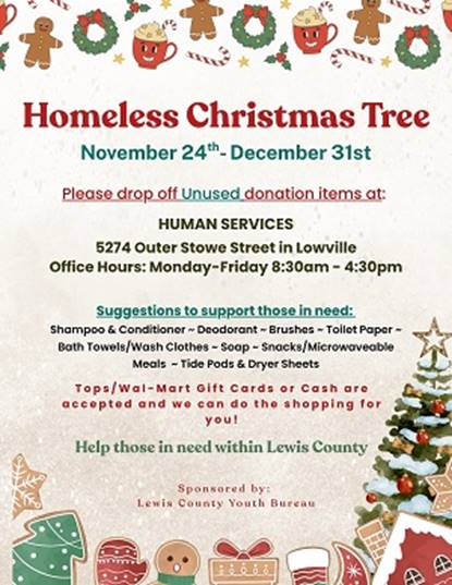 A poster for a homeless christmas tree

AI-generated content may be incorrect.