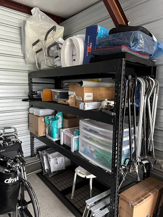 A shelf with items on it

AI-generated content may be incorrect.