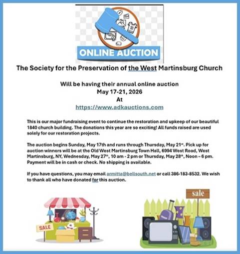 A poster for a sale of a church

AI-generated content may be incorrect.