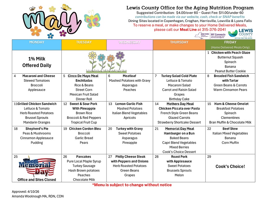 A calendar with a meal schedule

AI-generated content may be incorrect.