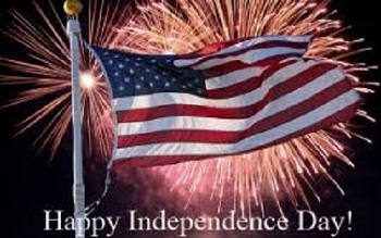 A flag flying in front of fireworks

AI-generated content may be incorrect.