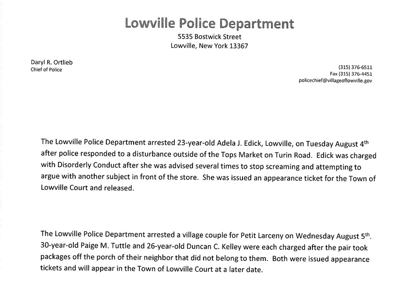 A letter from a police department

AI-generated content may be incorrect.