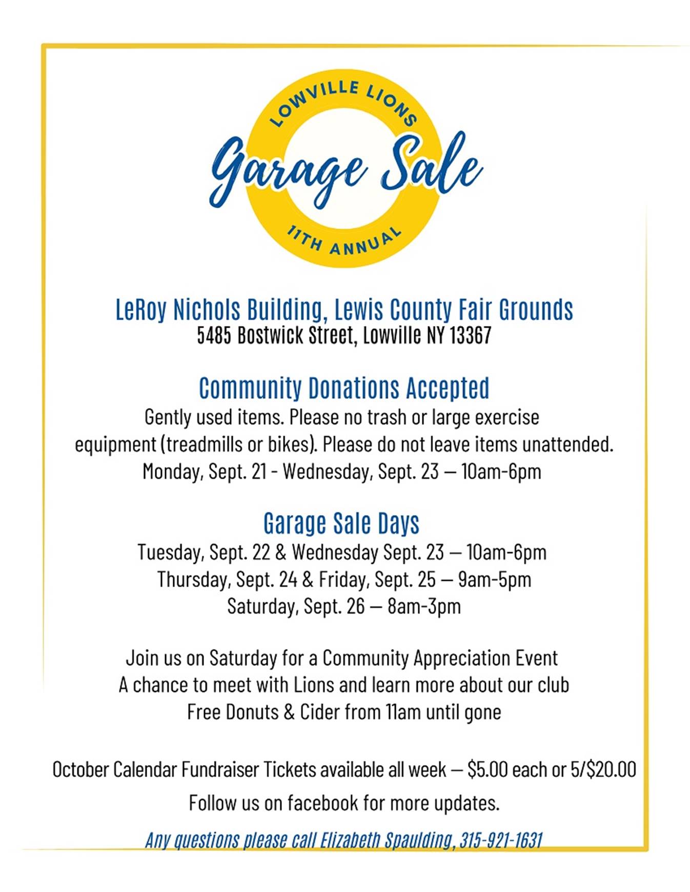 A poster for a garage sale

AI-generated content may be incorrect.