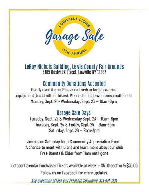 A poster for a garage sale event

AI-generated content may be incorrect.