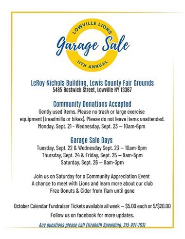 A poster for a garage sale event

AI-generated content may be incorrect.