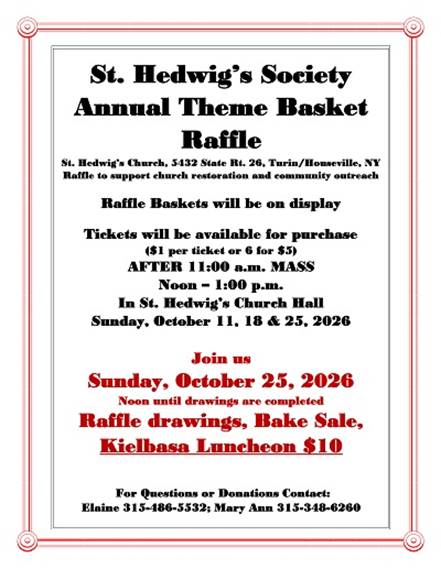 A raffle basket flyer with text

AI-generated content may be incorrect.